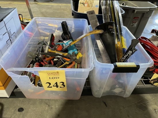LOT CONSISTING OF (2) BINS OF MISCELLANEOUS TOOLS