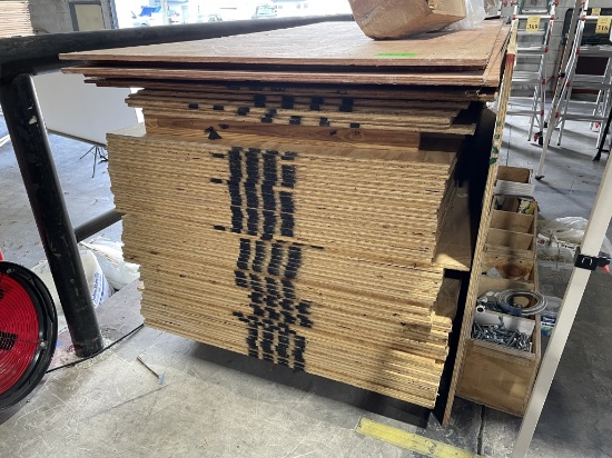 SHEETS OF 4' X 8' X 1/2" PLYWOOD
