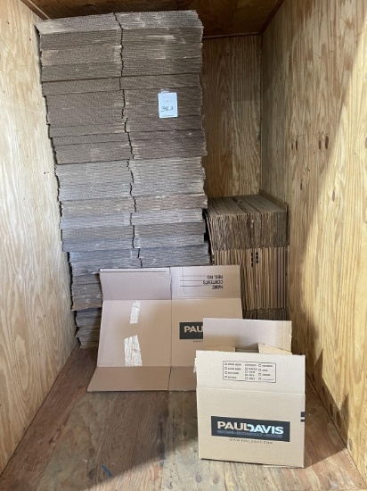 LOT CONSISTING OF BRANDED CARDBOARD BOXES