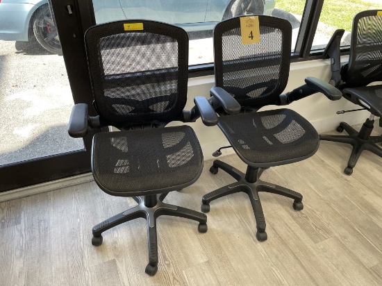 MESH BACK ROLLING ADJUSTABLE CHAIRS