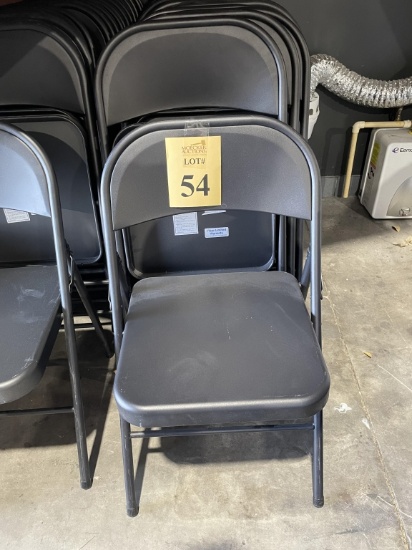 BLACK FOLDING CHAIRS