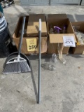 LOT CONSISTING OF (8+) BROOM AND DUST PAN SETS