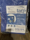 NEW ALL PURPOSE POLY BLUE TARPS, 20' X 40'