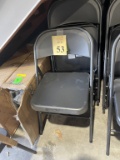 BLACK FOLDING CHAIRS