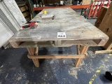 WOOD WORK TABLE, MEASURES 97
