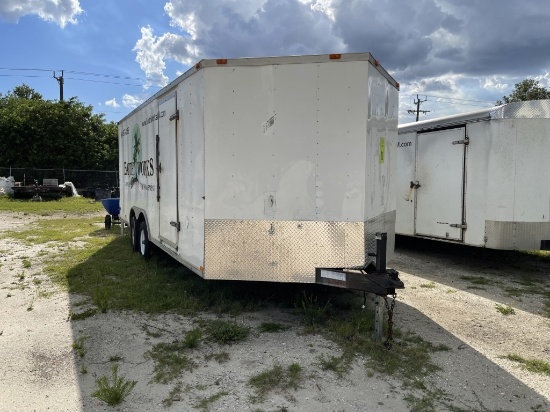 2007 COVENANT CARGO 20' TANDEM AXLE ENCLOSED UTILITY TRAILER