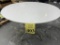 ROUND TABLE WITH CHROME BASE