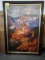 VINTAGE STYLE FRAMED FLORAL PRINT ON CANVAS