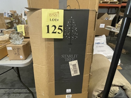 STARLIT CHRISTMAS TREE, MEASURES 7' TALL