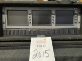 SONY RACK MOUNT (3) LCD EDITING SCREENS WITH CASE