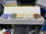 SETS OF (5) PIECE RICE CUP SETS IN ASSORTED COLORS