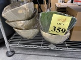 ASSORTED BAMBOO STYLE BASKETS