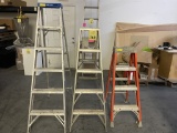 ASSORTED SIZED LADDERS