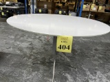 ROUND TABLE WITH CHROME BASE