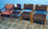 LOT CONSISTING OF (4) ASSORTED CLIENT CHAIRS