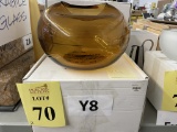 MEDIUM GOLD PEBBLE VASES, NEW IN BOX