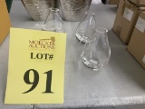 CRATE AND BARREL TEENY BUD VASE, 4 1/2