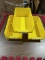 YELLOW PLASTIC STORAGE/ORGANIZER BINS