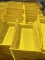 YELLOW PLASTIC STORAGE/ORGANIZER BINS