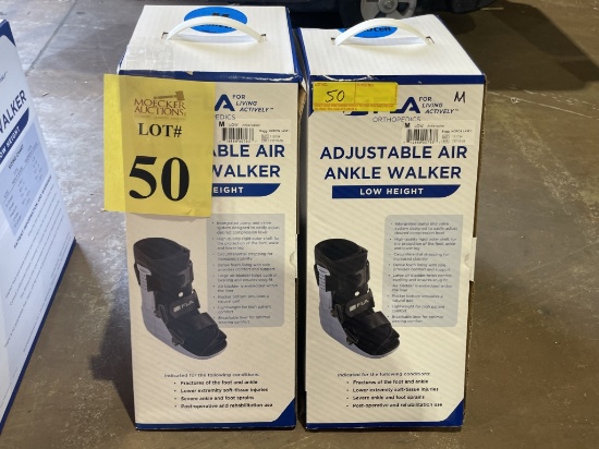 FLA ORTHOPEDICS ADJUSTABLE AIR ANKLE WALKERS (NEW)