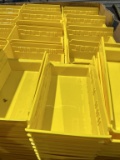 YELLOW PLASTIC STORAGE/ORGANIZER BINS
