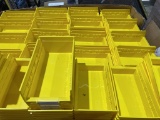 YELLOW PLASTIC STORAGE/ORGANIZER BINS
