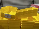 YELLOW PLASTIC STORAGE/ORGANIZER BINS