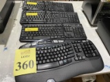 ASSORTED KEY BOARDS, (3) CORDED, (1) WIRELESS