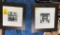 FRAMED AND MATTED BLACK AND WHITE PHOTO