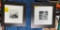 FRAMED AND MATTED BLACK AND WHITE PHOTOS