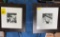 FRAMED AND MATTED BLACK AND WHITE PHOTO
