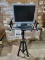 KARAOKE MONITOR STAND WITH MIC HOLDERS