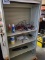 METAL CABINET WITH ROLL UP DOOR