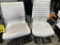 ASSORTED ROLLING WHITE OFFICE CHAIRS