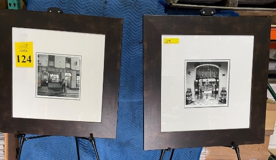 FRAMED AND MATTED BLACK AND WHITE PHOTO