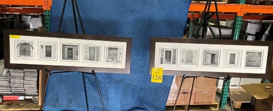 FRAMED AND MATTED BLACK AND WHITE PHOTOS