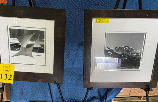 FRAMED AND MATTED BLACK AND WHITE PHOTOS
