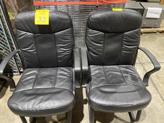 MATCHING BLACK CLIENT CHAIRS