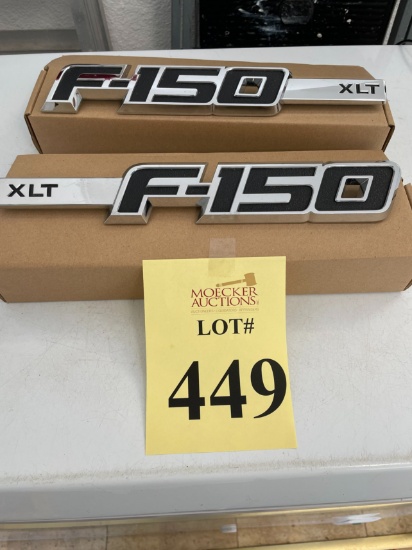 SET FORD F150 XLT SIDE FENDER EMBLEMS
