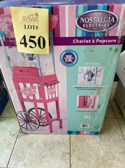 NOSTALGIA ELECTRICS CHARIOT A POPCORN CART,