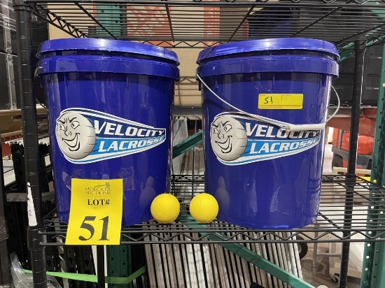 BUCKETS OF VELOCITY LACROSSE BALLS
