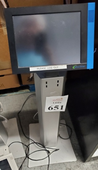 EQUITRAC TOUCH POINT CONSOLE ON STAND