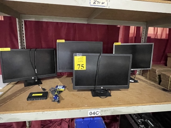 24" HP MONITORS WITH POWER CORDS
