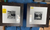 FRAMED AND MATTED BLACK AND WHITE PHOTOS