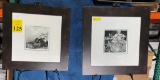 FRAMED AND MATTED BLACK AND WHITE PHOTOS