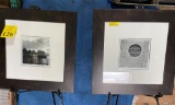 FRAMED AND MATTED BLACK AND WHITE PHOTOS