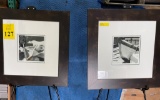 FRAMED AND MATTED BLACK AND WHITE PHOTO