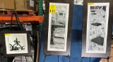 FRAMED AND MATTED BLACK AND WHITE PHOTOS