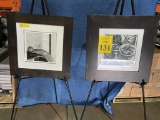FRAMED AND MATTED BLACK AND WHITE PHOTOS