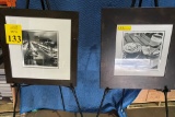 FRAMED AND MATTED BLACK AND WHITE PHOTOS
